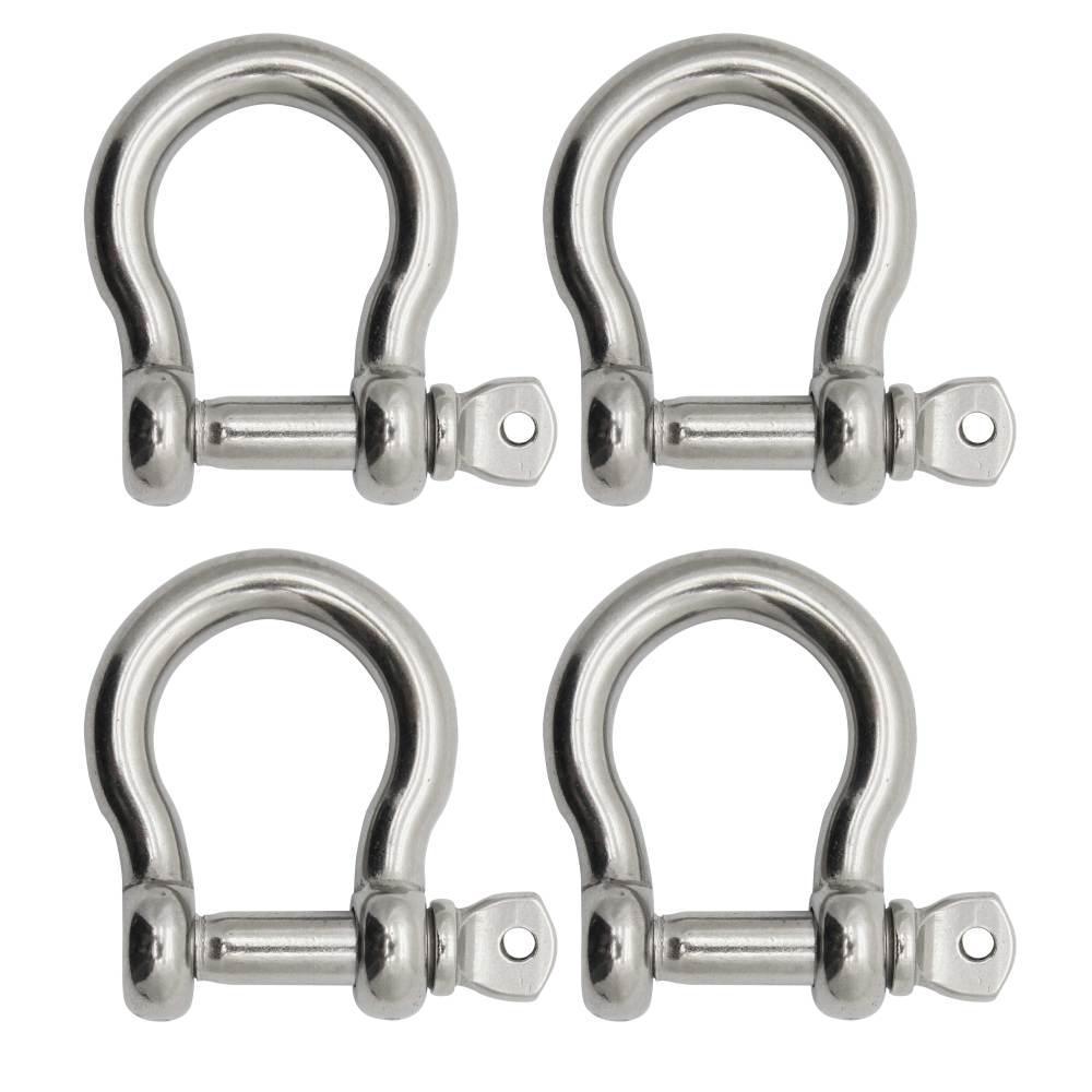BoatTector  Steel Bow Shackle - 7/8", 4-Pack