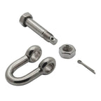 BoatTector  Steel Bow Shackle - 7/8", 4-Pack