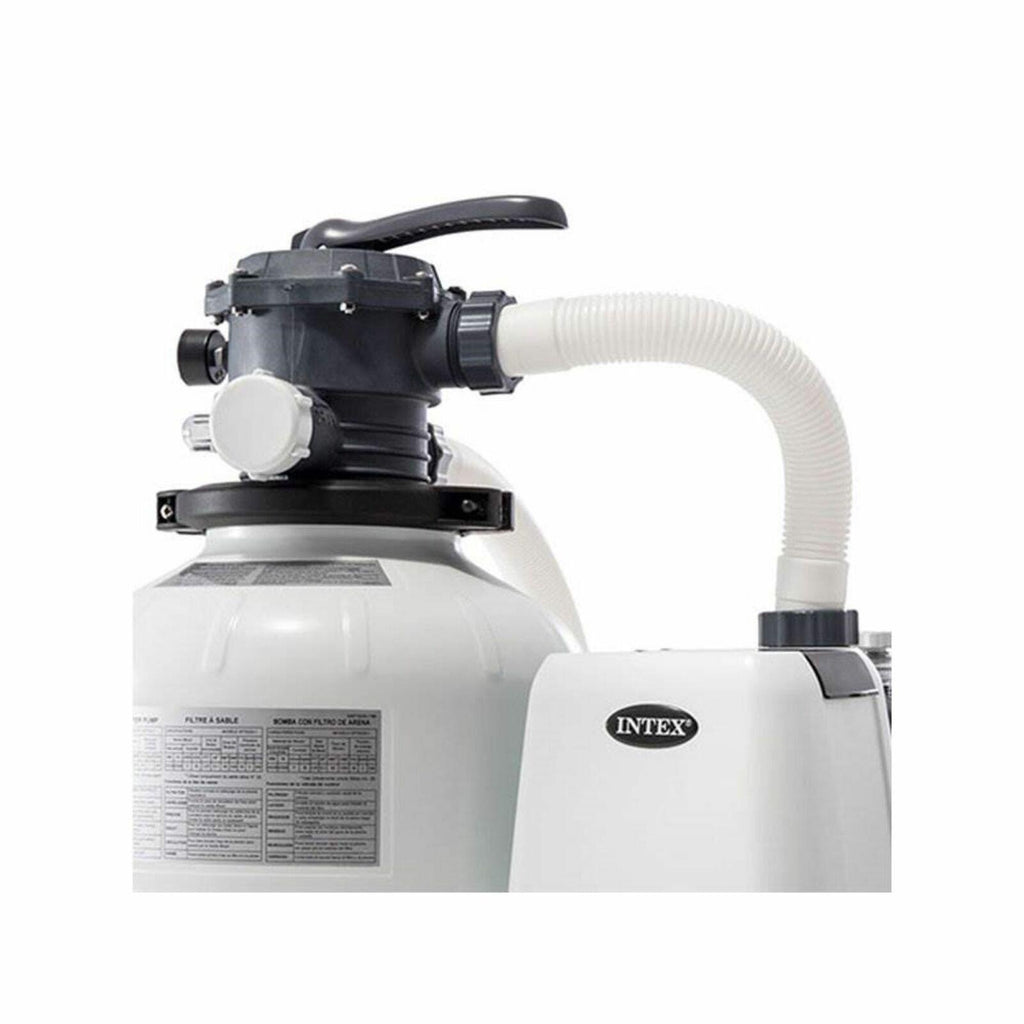 intex 2800 gph above ground pool sand filter pump and automatic pool vacuum