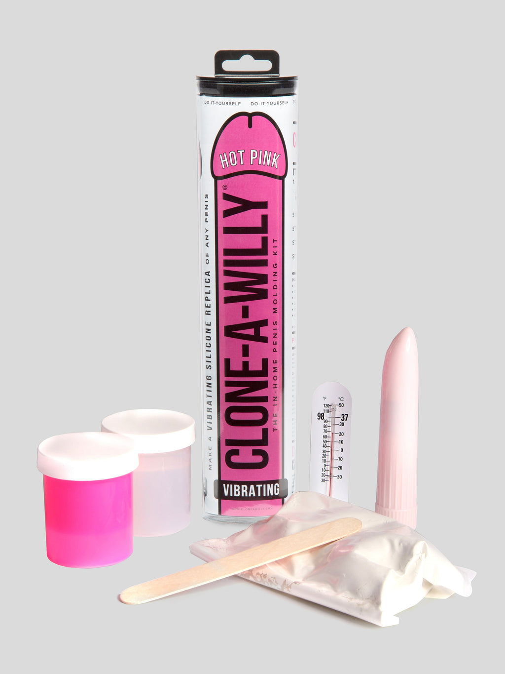 Clone-A-Willy Vibrator Molding Kit Hot Pink, Pink | Pink