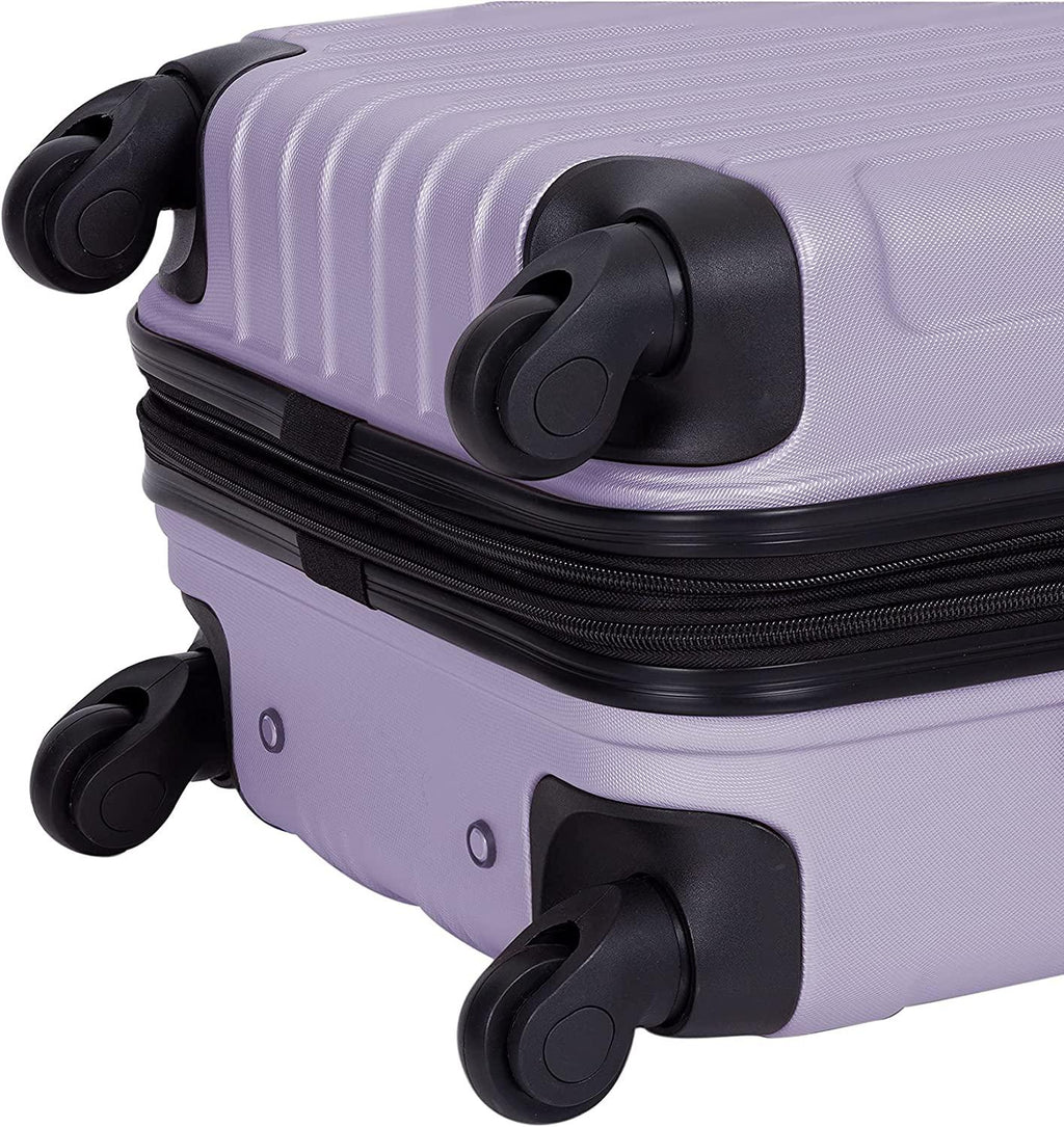 Midtown Hardside Luggage Travel Set, Lilac, 4-Piece Set