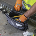 Tool Pouch, Dual Compartments, Heavy-Duty Tool Bag Organizer, Multipurpose Bag