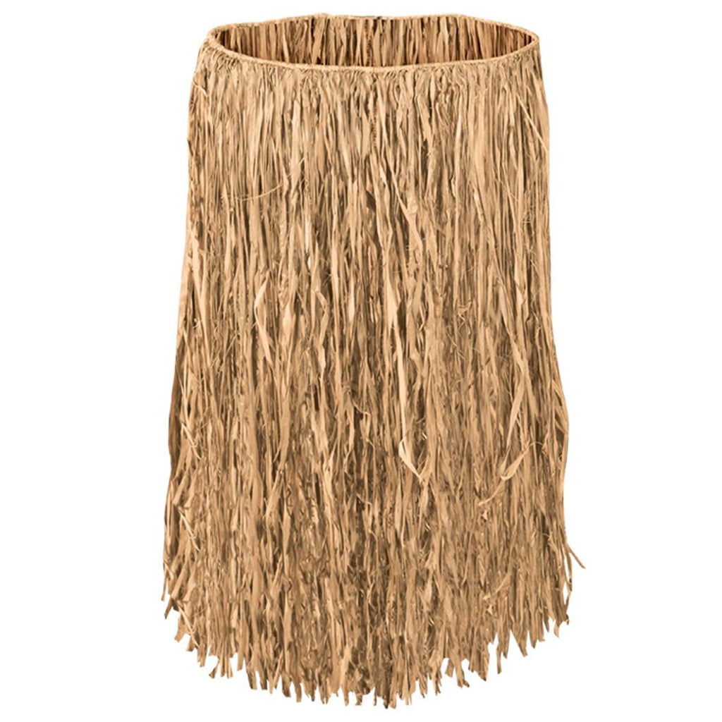 Club Pack of 12 Tropical Tan Adult Women's Hula Hawaiian Party Skirts 38"