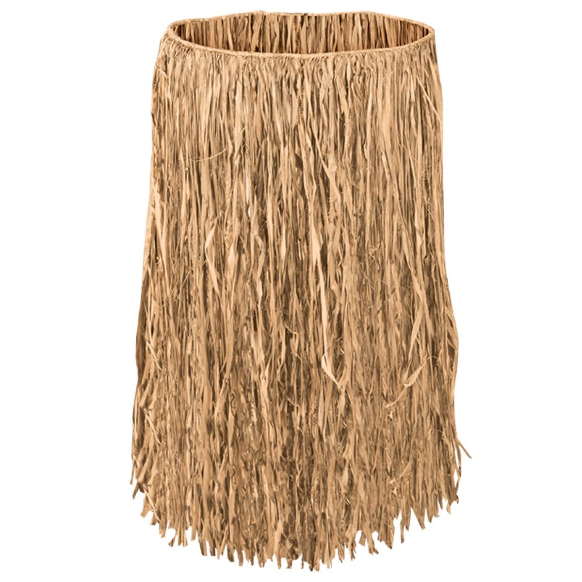 Club Pack of 12 Tropical Tan Adult Women's Hula Hawaiian Party Skirts 38"