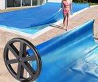 21ft pool cover reel set aluminum solar swimming inground cover blanket reel