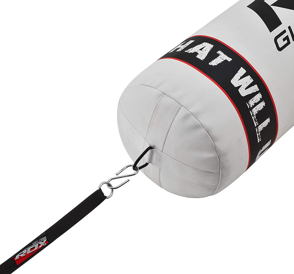 RDX Punching Bag for Boxing Training, Filled Heavy Bag Set with Punching Gloves, Chain, Wall Bracket, Great for Grappling, MMA, Kickboxing, Muay Thai, Karate, BJJ &amp; Taekwondo, 17 pcs 5FT/4FT