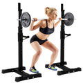 Adjustable Squat Rack Dipping Station Barbell Rack Dip Stand Fitness Bench