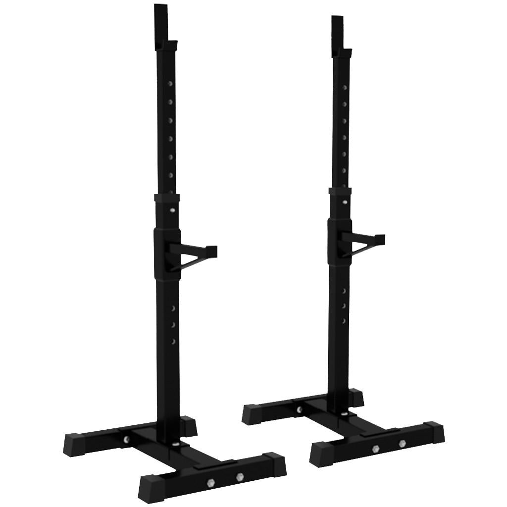 Adjustable Squat Rack Dipping Station Barbell Rack Dip Stand Fitness Bench