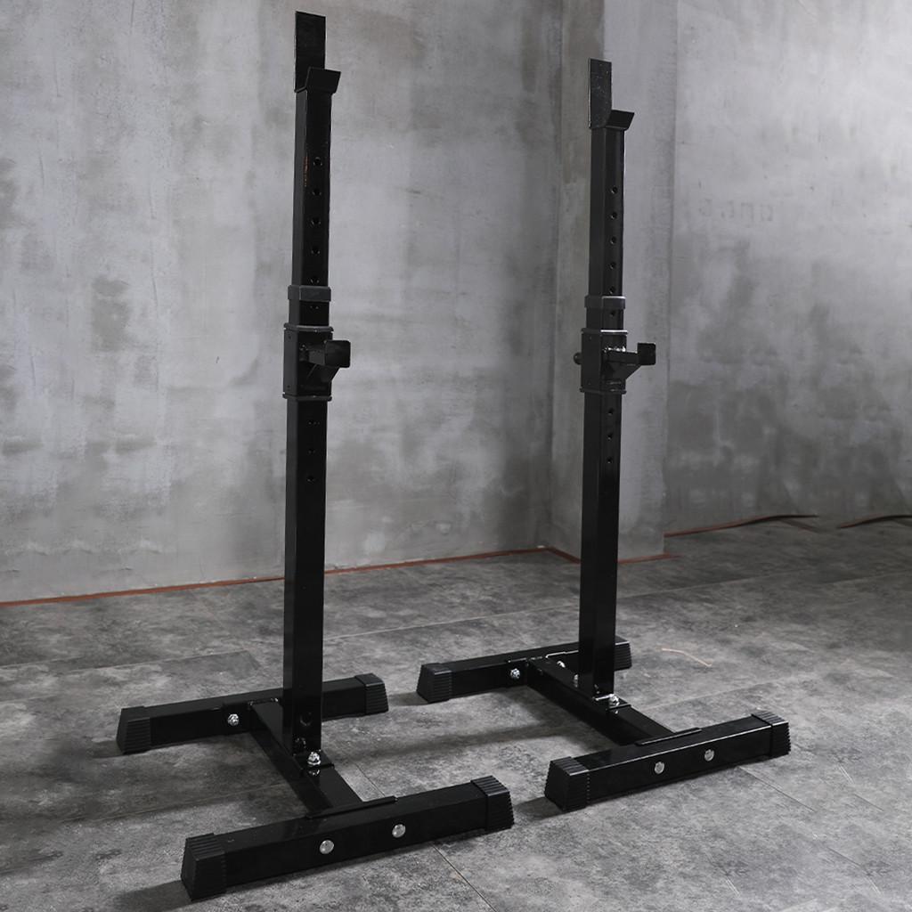 Adjustable Squat Rack Dipping Station Barbell Rack Dip Stand Fitness Bench