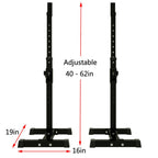 Adjustable Squat Rack Dipping Station Barbell Rack Dip Stand Fitness Bench