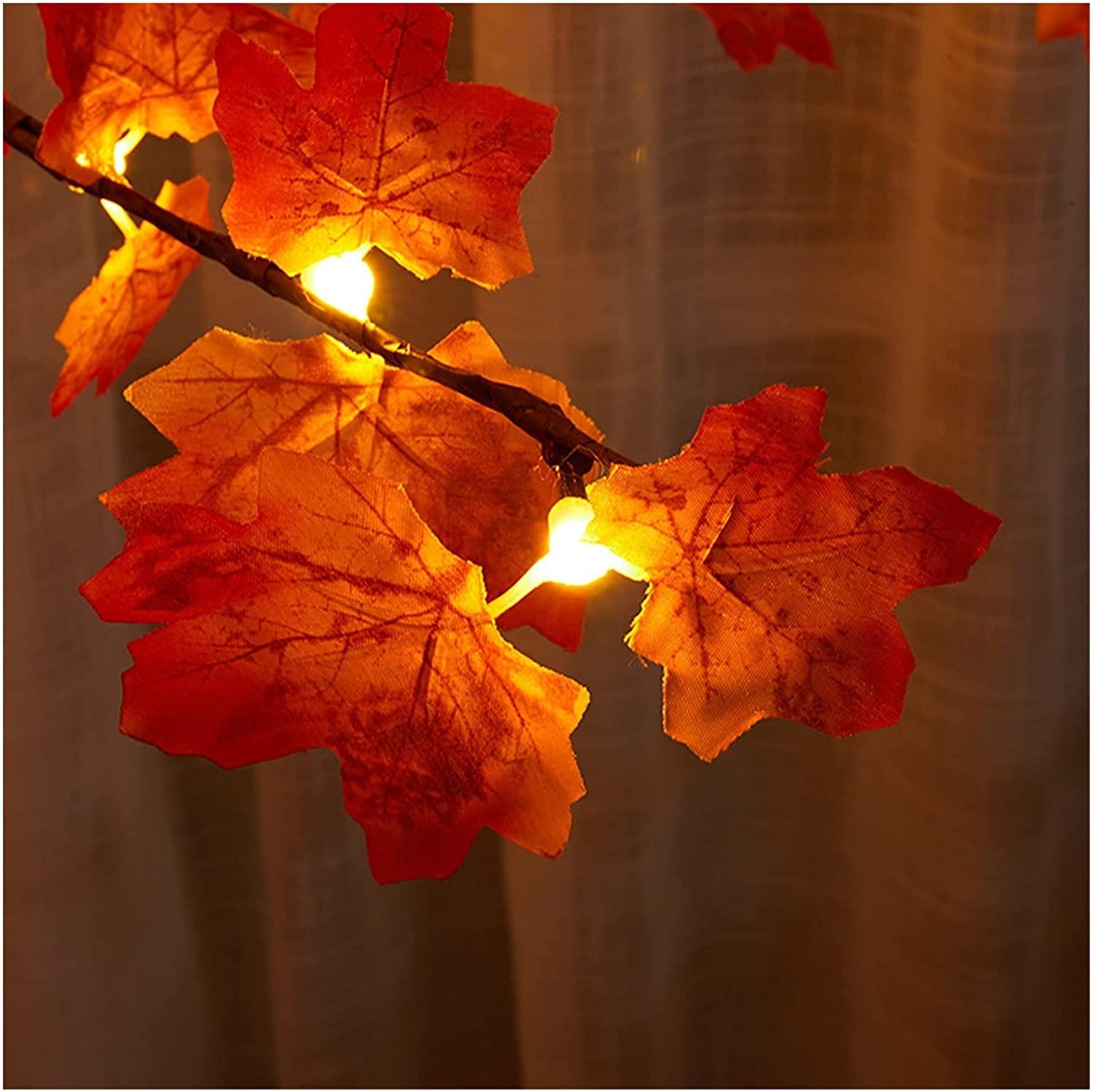 TMGPSYM 6-Foot Christmas LED Lamp Decoration, 92 Waterproof Lamp Beads, Maple Leaf Floor Lamp, Detachable, Convenient to Move Outdoor/Room/Yard/Home Decoration