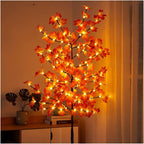 TMGPSYM 6-Foot Christmas LED Lamp Decoration, 92 Waterproof Lamp Beads, Maple Leaf Floor Lamp, Detachable, Convenient to Move Outdoor/Room/Yard/Home Decoration