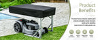Robot Lawn Mower Garage, Waterproof Outdoor Shelter &amp; Carport for Most Robotic Mowers, Universal Easy Setup Rain Protection Panel Awning Shed, 19" W x 30" L x15.7 H
