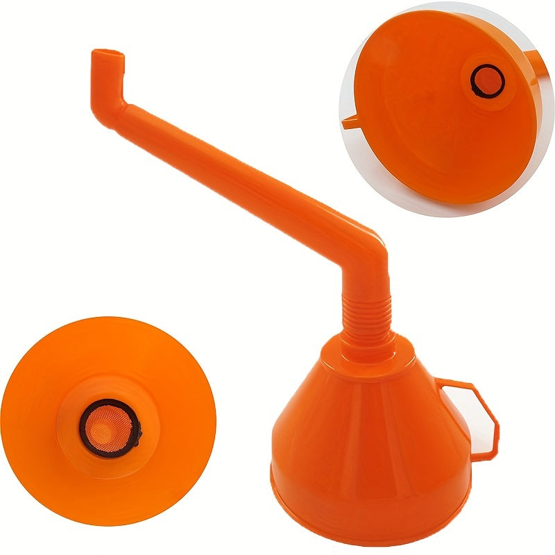 3PCS 130mm Refueling Funnel With Filter Motorcycle Refuel Gasoline Engine Oil Funnel Moto Car Funnels Car Repair Filling Tool