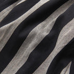 casual retro cotton linen stripe wide-leg pants