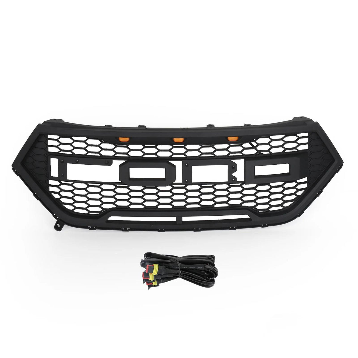 Ford Edge 15-18  Raptor Style Front Bumper Grill Upper Black Grill Generic