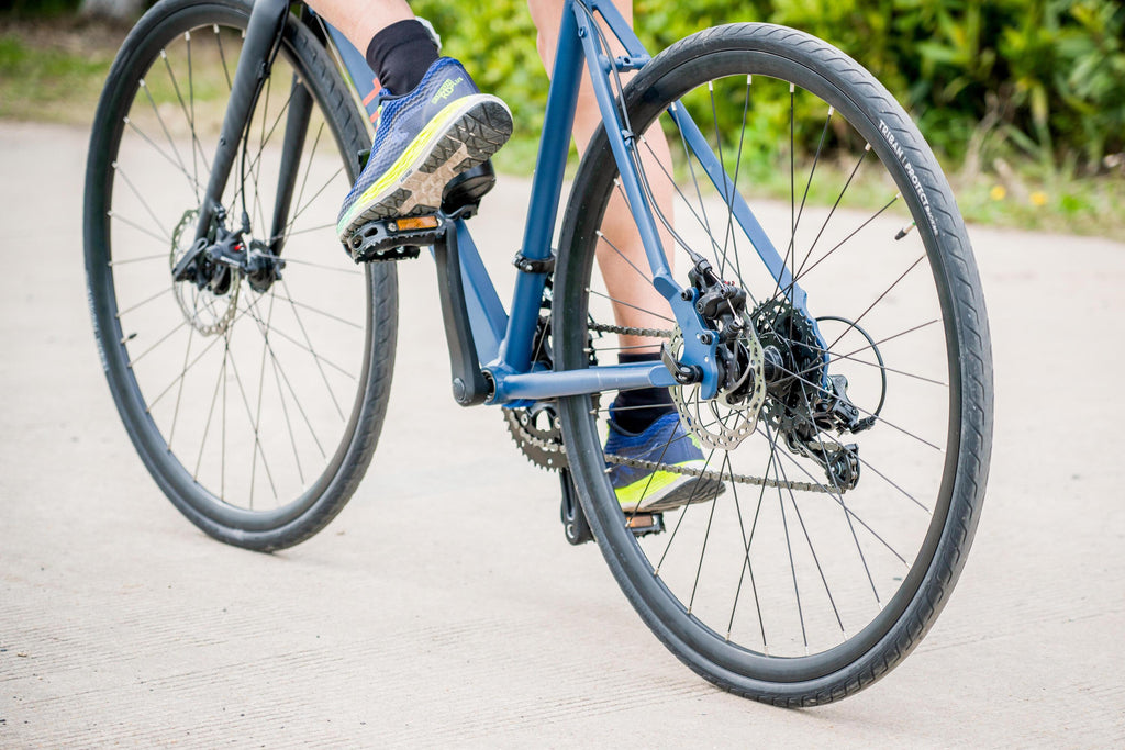 Decathlon Triban RC120, Aluminum Road Bike, Disc Brakes, 700c, Medium, Blue