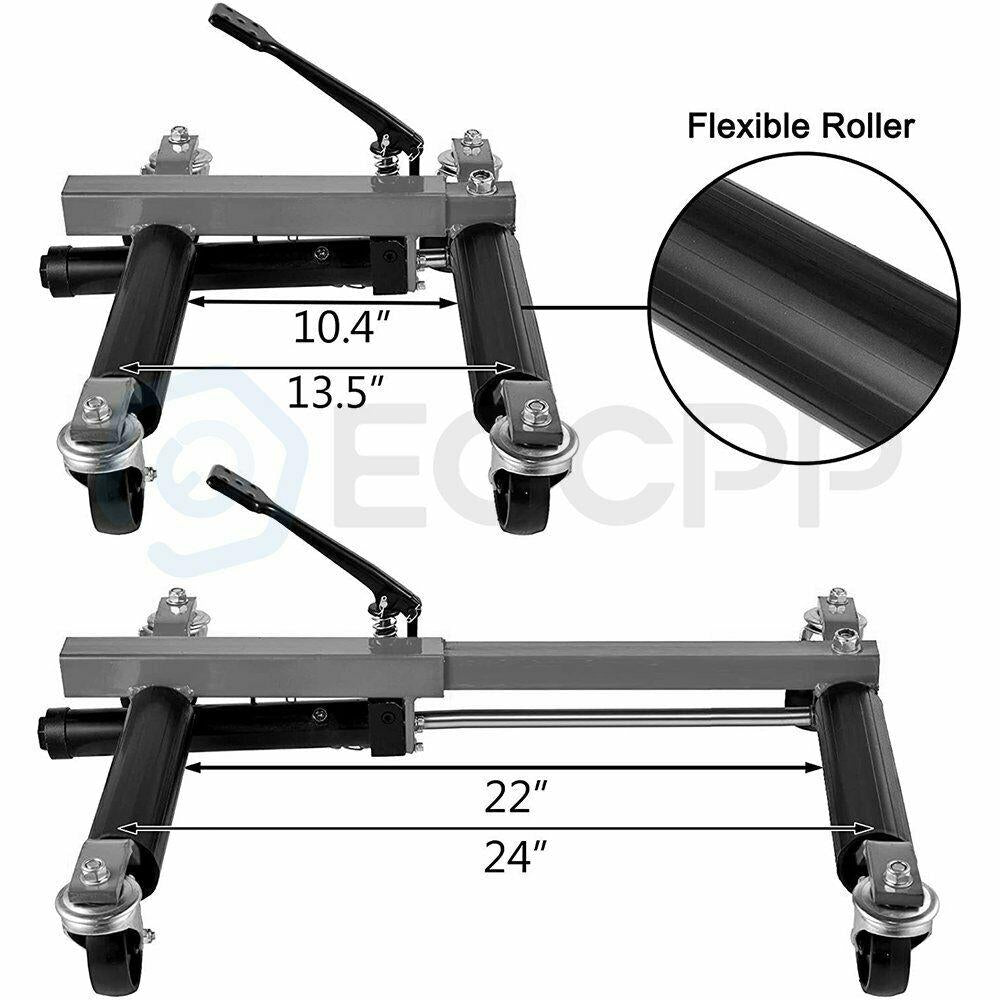 1,500 lbs Truck Car Wheel Moving Dolly Ratchet Type Auto Tire Lift Wheel Dolly