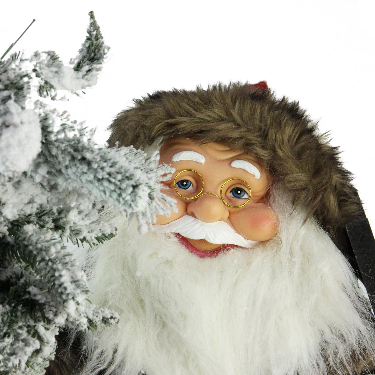 Northlight 4 ft. Standing Woodland Santa Claus