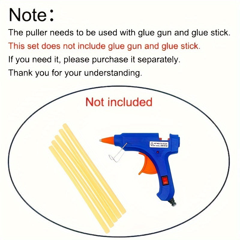 Paintless Dent Repair Kit - Car Dent Removal Tool With Tabs - Minor Dent Removal And Body DamaFix For Vehicle Car.
