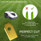 Robot Mower Blades Compatible with  – 30 Replacement Blades with Screws, Durable  Steel for Clean &amp; Precise Lawn Cutting