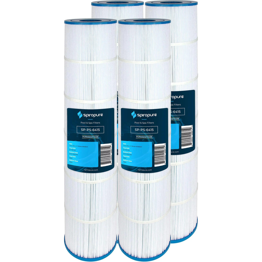 spiropure replacement for pleatco pjan145 jandy cl580 cv580 r0357900 unicel c-7482 filbur fc-0820 hot tub spa pool filter replacement cartridge (case of 4)