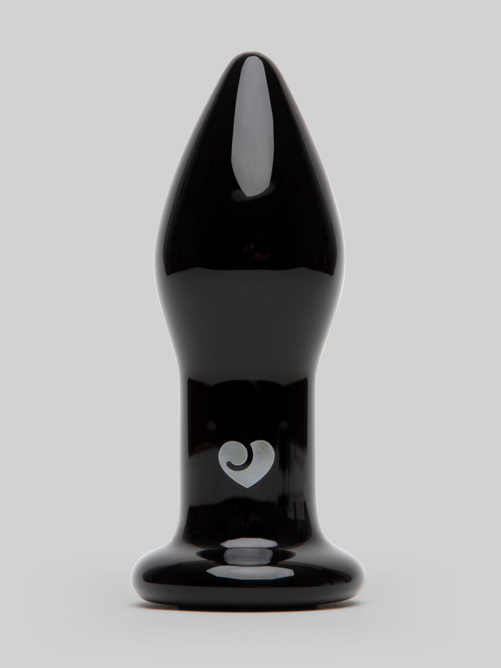 Lovehoney Sensual Glass Vibrating Butt Plug, Black