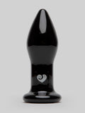 Lovehoney Sensual Glass Vibrating Butt Plug, Black