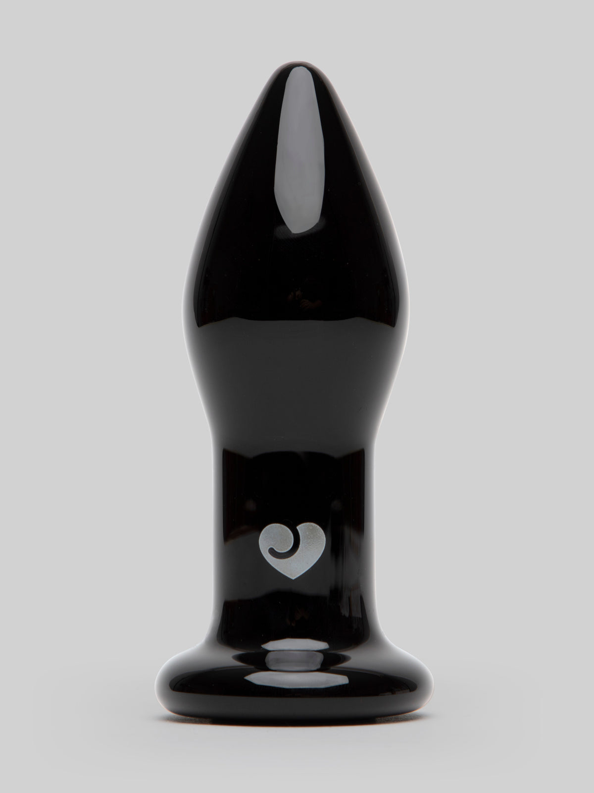 Lovehoney Sensual Glass Vibrating Butt Plug, Black