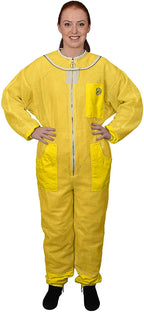 humble bee 422 aero beekeeping suit, x-small, yellow