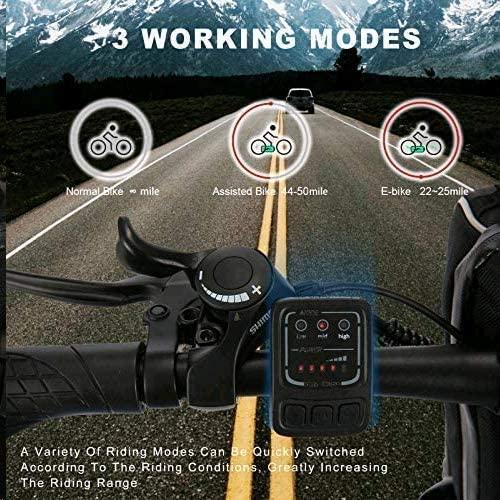 VIVI Folding Electric Bike Electric Mountain Bicycle 26" Lightweight 350W Ebike, Electric Bike for Adults with Removable 8Ah Lithium Battery,Professional 21 Speed