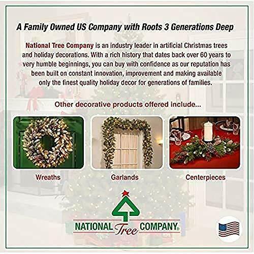 Pre-Lit Artificial Christmas Green, Wintry Pine, White Lights, 60 in Wreath