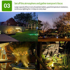 Bojue 5 pcs Waterproof LED Garden Solar Pathway Lights RGB ground plug Landscaping lawn light