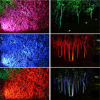 okwish 5 pcs Waterproof LED Garden Solar Pathway Lights RGB ground plug Landscaping lawn light