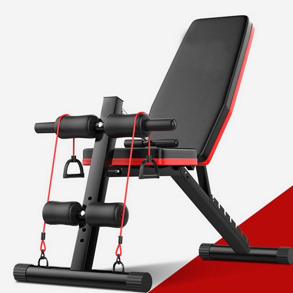 Mchoice Adjustable Weight Bench for Full Body Workout Multi-Purpose Utility Weight Bench Foldable Flat Bench Press for Home Gym