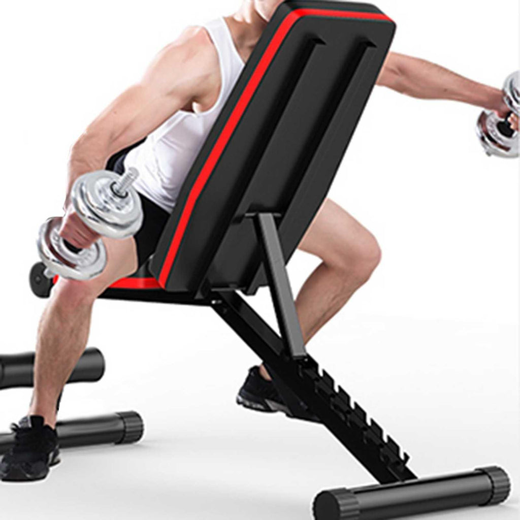 Mchoice Adjustable Weight Bench for Full Body Workout Multi-Purpose Utility Weight Bench Foldable Flat Bench Press for Home Gym