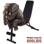 Mchoice Adjustable Weight Bench for Full Body Workout Multi-Purpose Utility Weight Bench Foldable Flat Bench Press for Home Gym