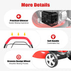 21-Inch 5HP Lawn Mower, 140CC 4-Stroke OHV Engine, Self-propelled Gas Powered Lawn Mowers, 8 Height Adjustment Push Lawn Mower Silencer, Durable Steel Deck Walk-Behind Lawn Mowers for LarFields