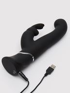 Happy Rabbit G-Spot Stroker Rechargeable Rabbit Vibrator, Black