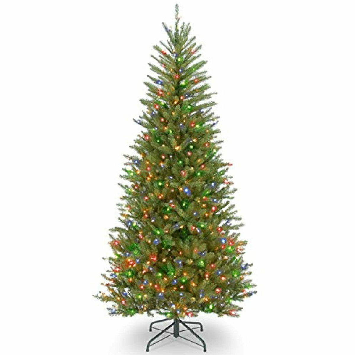 National Tree Company Artificial Christmas Tree Multi-Color Lights and Stand