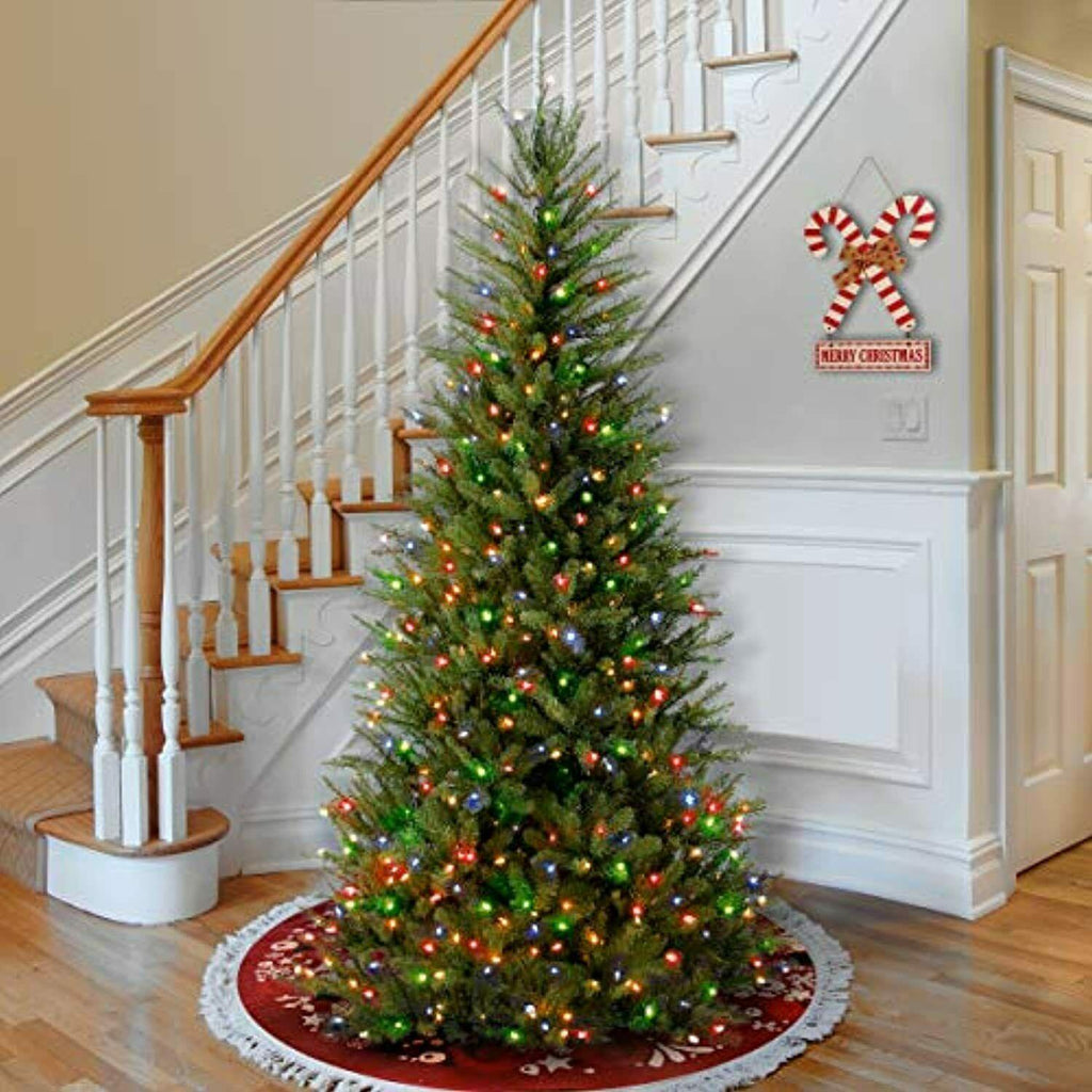 National Tree Company Artificial Christmas Tree Multi-Color Lights and Stand