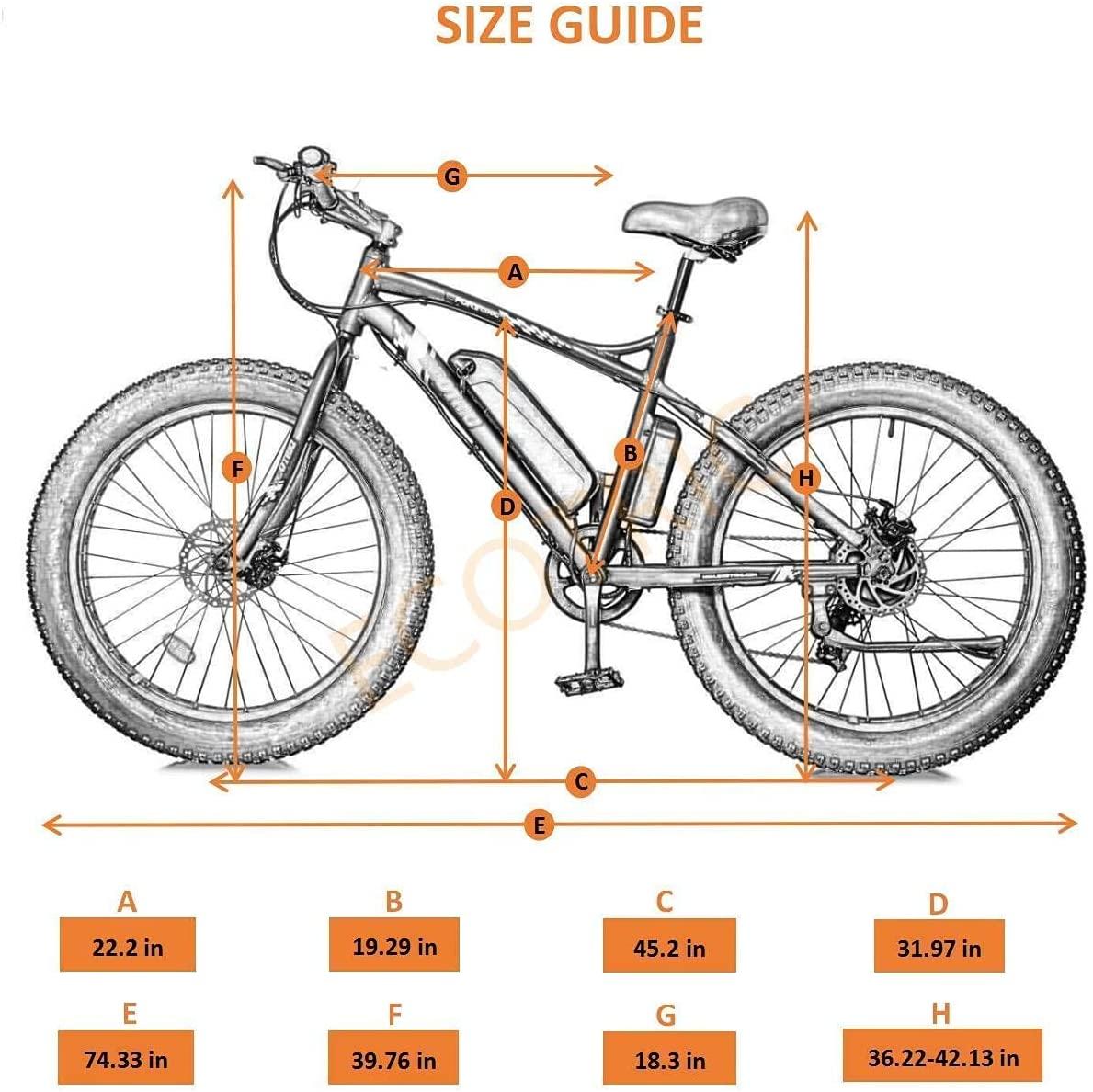 Powerful Electric Bicycle 26" X 4" Fat Tire Bike 500W 36V/12Ah Battery EBike Moped Mountain Beach Snow Ebike Throttle &amp; Pedal Assist - 90% Pre-Assembled (Black)