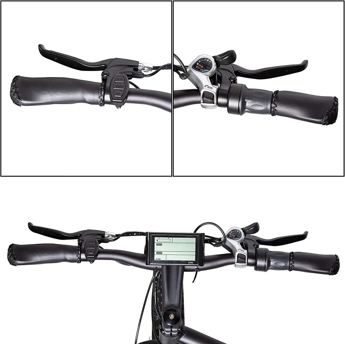 Powerful Electric Bicycle 26" X 4" Fat Tire Bike 500W 36V/12Ah Battery EBike Moped Mountain Beach Snow Ebike Throttle &amp; Pedal Assist - 90% Pre-Assembled (Black)