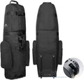Himal Golf Travel Bag - Heavy Duty 600D Polyester Oxford Wear-Resistant, Excellent Zipper Universal Size with Wheels, Soft-Sided Golf Club Travel Cover to Protect Clubs