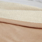 | Signature Reversible Fleece/Sherpa Electric Heated Blanket with Safe &amp; Warm Low-VoltaTechnology, Full, Khaki