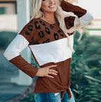 Women's Long Sleeve Elegant Patchwork T shirt
