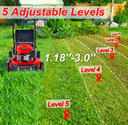 Push Lawn Mower 170cc with Steel Deck PowerSmart 21" 3-in-1 Gasoline Brand New