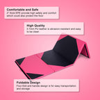 4'x10'x2" Thick Folding Panel Gymnastics Yoga Mat Gym Pink/black