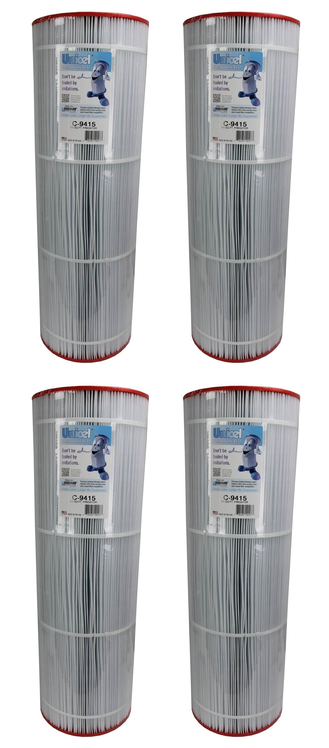 unicel c-9415 predator clean &amp; clear 150 pool filter cartridges c9415 (4 pack)