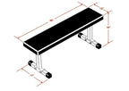 Flat Bench (DF8000) by Deltech Fitness